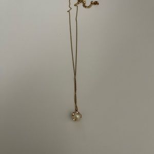 Kate Spade pearl& pink rhinestone necklace